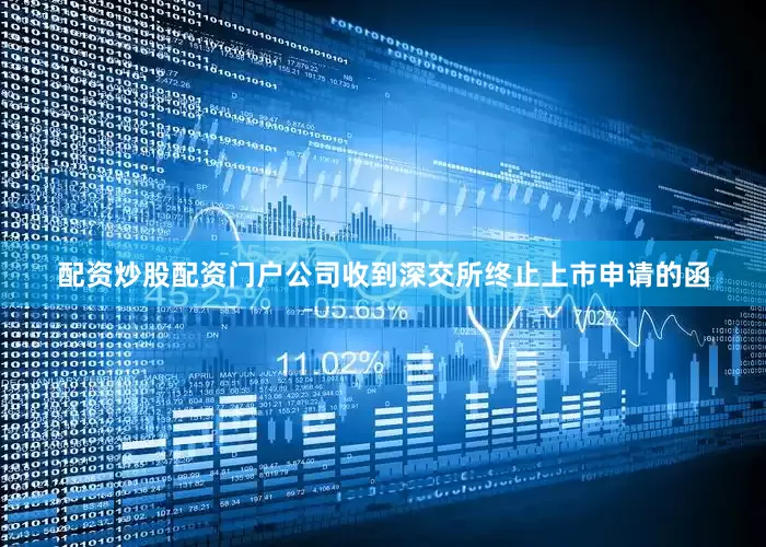 配资炒股配资门户公司收到深交所终止上市申请的函